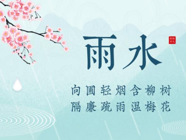 雨水的诗句
