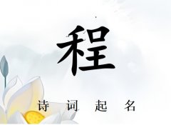 姓程男孩诗词起名200例_诗经诗词给姓程男孩起名